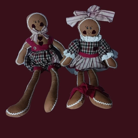 House of lloyd  gingerbread  boy and girl dolls - Picture 1 of 6